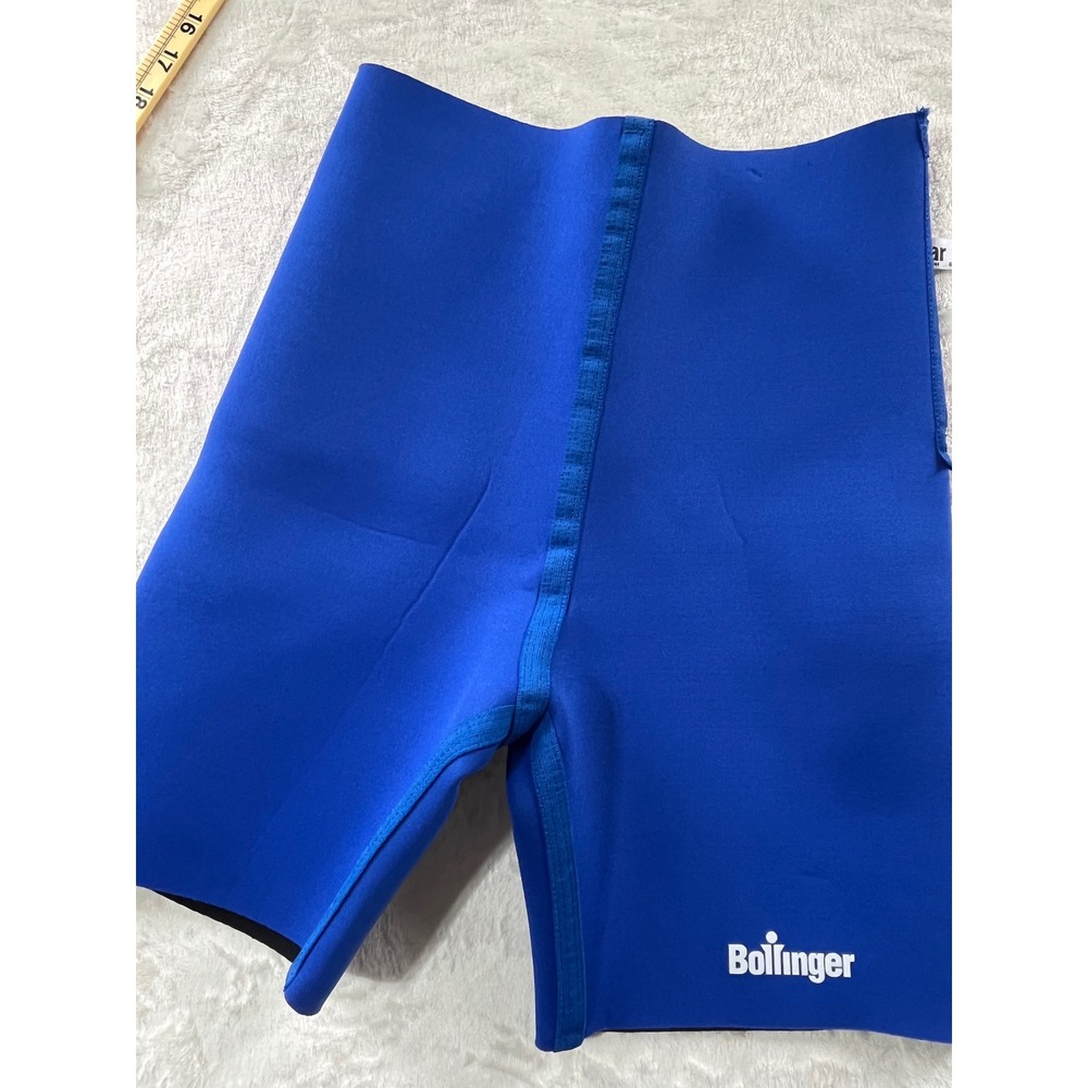 Bollinger Solar Neoprene SaunaShort M/L Blue Zip Compression Sweat Waist Trimmer